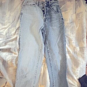 PacSun Two Piece High Waisted Straight Leg Jeans